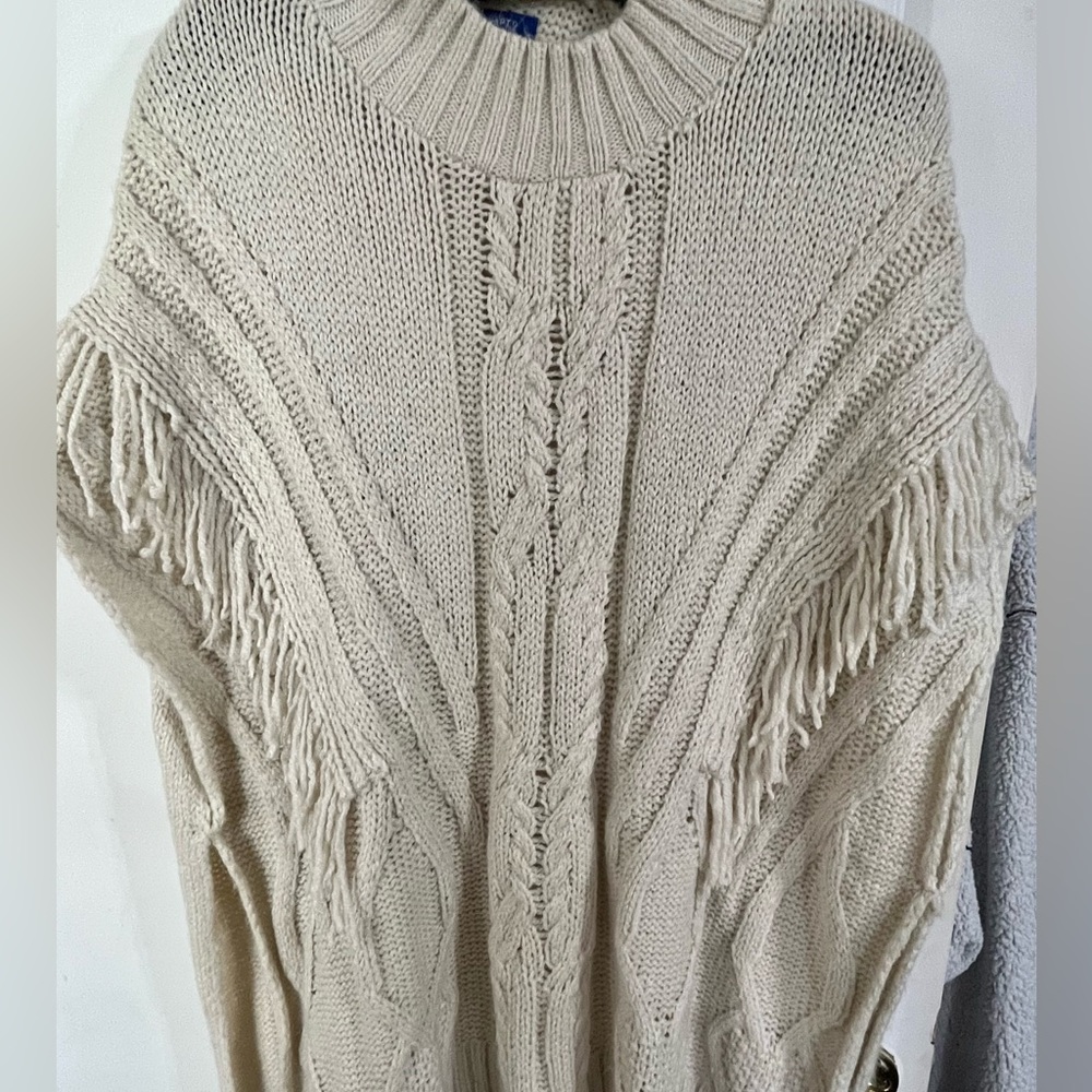 Cable Knit Sweater- Poncho